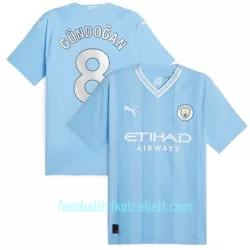 Günstige Manchester City Gundogan 8 Herrentrikot Heim 2023/24 Kurzarm Günstige Manchester City Gundogan 8 Herrentrikot Heim 2023/24 Kurzarm