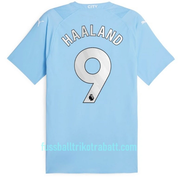 Günstige Manchester City Haaland 9 Kindertrikot Heim 2023/24 Kurzarm