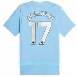 Günstige Manchester City K. De Bruyne 17 Kindertrikot Heim 2023/24 Kurzarm