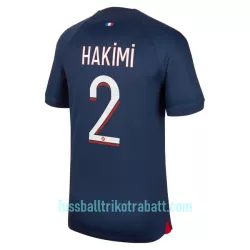 Günstige Paris Saint-Germain Hakimi 2 Herrentrikot Heim 2023/24 Kurzarm