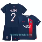Günstige Paris Saint-Germain Hakimi 2 Kindertrikot Heim 2023/24 Kurzarm