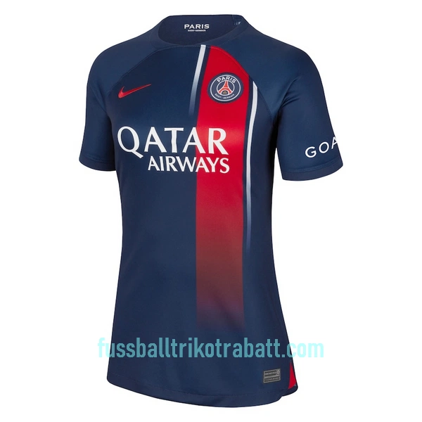 Günstige Paris Saint-Germain Mbappé 7 Damentrikot Heim 2023/24 Kurzarm