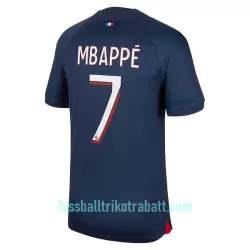 Günstige Paris Saint-Germain Mbappé 7 Herrentrikot Heim 2023/24 Kurzarm