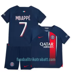Günstige Paris Saint-Germain Mbappé 7 Kindertrikot Heim 2023/24 Kurzarm Günstige Paris Saint-Germain Mbappé 7 Kindertrikot Heim 2023/24 Kurzarm