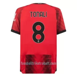 Günstige AC Mailand Tonali 8 Herrentrikot Heim 2023/24 Kurzarm Günstige AC Mailand Tonali 8 Herrentrikot Heim 2023/24 Kurzarm