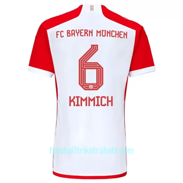 Günstige FC Bayern München Joshua Kimmich 6 Kindertrikot Heim 2023/24 Kurzarm