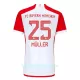 Günstige FC Bayern München Thomas Muller 25 Kindertrikot Heim 2023/24 Kurzarm