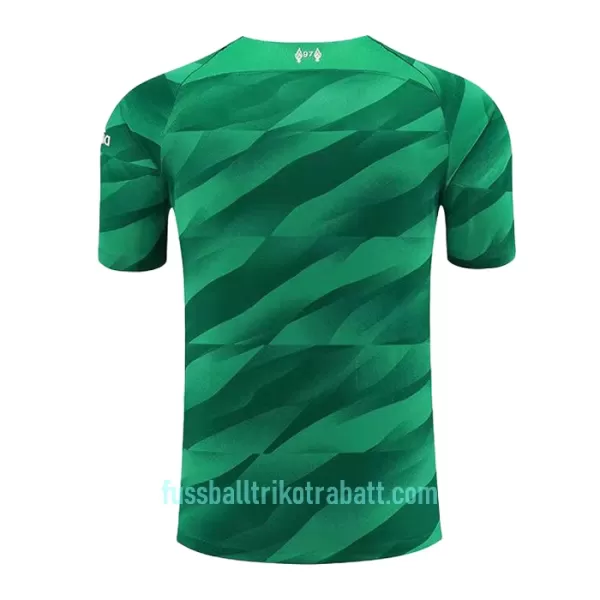 Günstige Liverpool Torwart Kindertrikot Ausweich 2023/24 Kurzarm