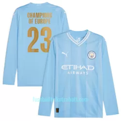 Günstige Manchester City Champions of Europe Herrentrikot Heim 2023/24 Langarm Günstige Manchester City Champions of Europe Herrentrikot Heim 2023/24 Langarm