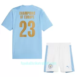 Günstige Manchester City Champions of Europe Kindertrikot Heim 2023/24 Kurzarm Günstige Manchester City Champions of Europe Kindertrikot Heim 2023/24 Kurzarm