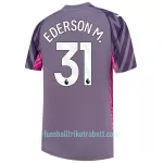 Günstige Manchester City Ederson Torwart Herrentrikot Auswärts 2023/24 Kurzarm