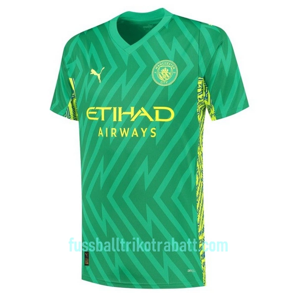 Günstige Manchester City Ederson Torwart Herrentrikot Heim 2023/24 Kurzarm