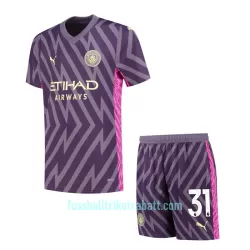 Günstige Manchester City Ederson Torwart Kindertrikot Auswärts 2023/24 Kurzarm
