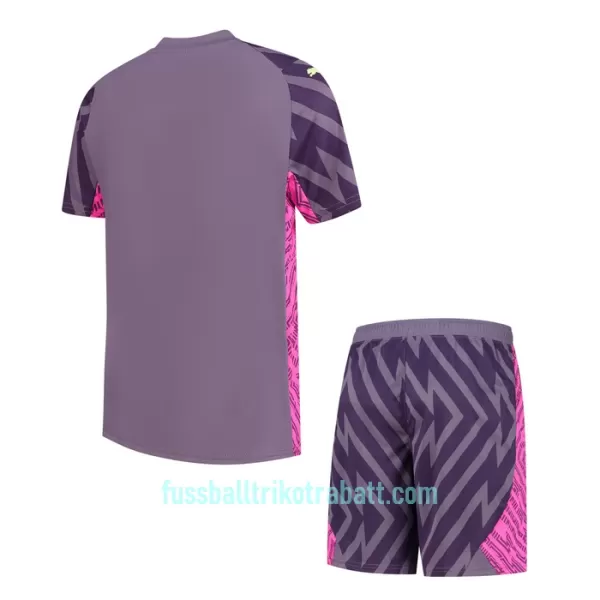Günstige Manchester City Torwart Kindertrikot Auswärts 2023/24 Kurzarm