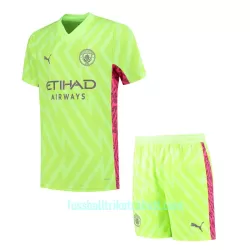 Günstige Manchester City Torwart Kindertrikot Ausweich 2023/24 Kurzarm