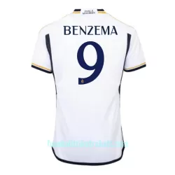 Günstige Real Madrid Benzema 9 Kindertrikot Heim 2023/24 Kurzarm