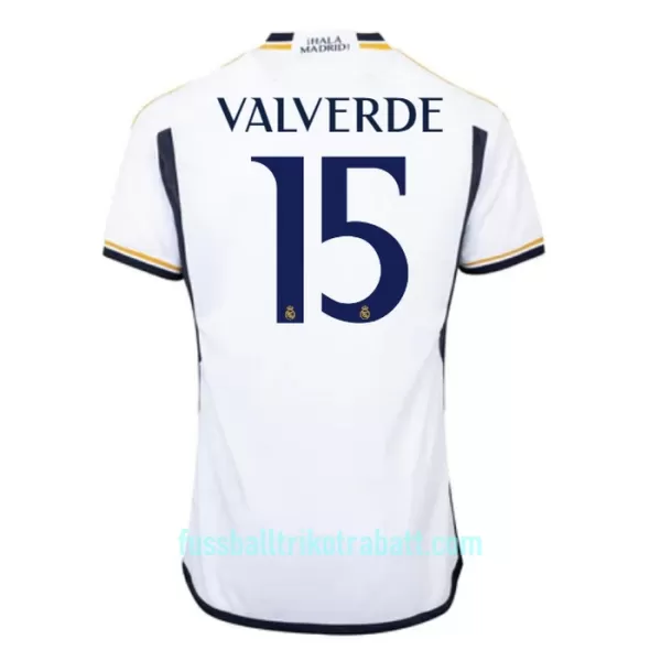 Günstige Real Madrid Valverde 15 Kindertrikot Heim 2023/24 Kurzarm