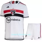 Günstige São Paulo FC Kindertrikot Heim 2023/24 Kurzarm