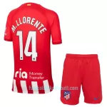 Günstige Atlético Madrid M. Llorente 14 Kindertrikot Heim 2023/24 Kurzarm