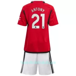 Günstige Manchester United Antony 21 Kindertrikot Heim 2023/24 Kurzarm