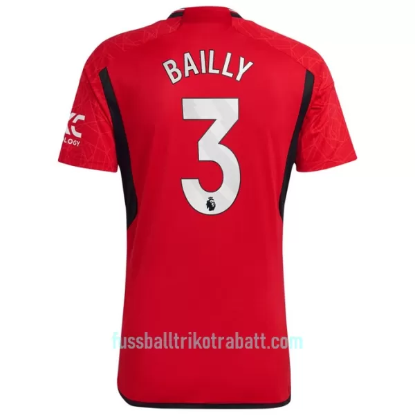 Günstige Manchester United Bailly 3 Herrentrikot Heim 2023/24 Kurzarm