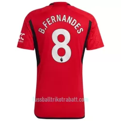 Günstige Manchester United Bruno Fernandes 8 Herrentrikot Heim 2023/24 Kurzarm