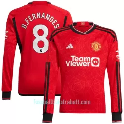 Günstige Manchester United Bruno Fernandes 8 Herrentrikot Heim 2023/24 Langarm Günstige Manchester United Bruno Fernandes 8 Herrentrikot Heim 2023/24 Langarm