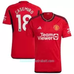 Günstige Manchester United Casemiro 18 Herrentrikot Heim 2023/24 Kurzarm
