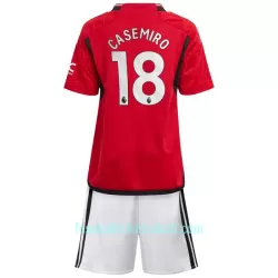 Günstige Manchester United Casemiro 18 Kindertrikot Heim 2023/24 Kurzarm