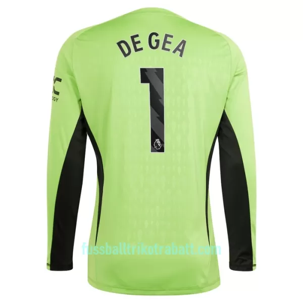 Günstige Manchester United De Gea 1 Torwart Herrentrikot Heim 2023/24 Langarm