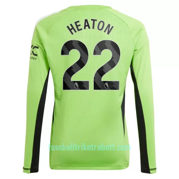 Günstige Manchester United Heaton 22 Torwart Herrentrikot Heim 2023/24 Langarm