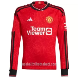 Günstige Manchester United Herrentrikot Heim 2023/24 Langarm