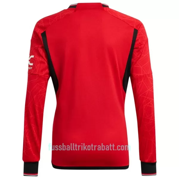 Günstige Manchester United Herrentrikot Heim 2023/24 Langarm