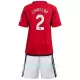 Günstige Manchester United Lindelof 2 Kindertrikot Heim 2023/24 Kurzarm