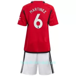 Günstige Manchester United Martinez 6 Kindertrikot Heim 2023/24 Kurzarm