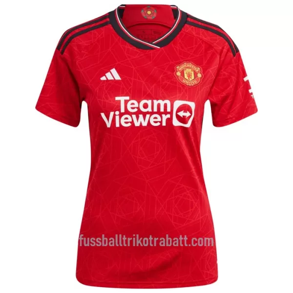 Günstige Manchester United Rashford 10 Damentrikot Heim 2023/24 Kurzarm