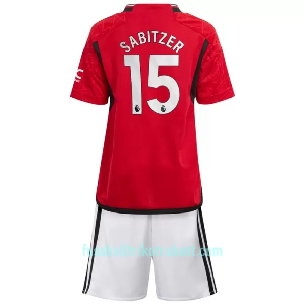 Günstige Manchester United Sabitzer 15 Kindertrikot Heim 2023/24 Kurzarm