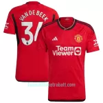 Günstige Manchester United Van De Beek 34 Herrentrikot Heim 2023/24 Kurzarm