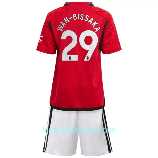 Günstige Manchester United Wan-Bissaka 29 Kindertrikot Heim 2023/24 Kurzarm
