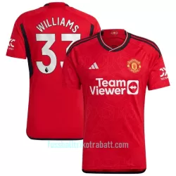 Günstige Manchester United Williams 33 Herrentrikot Heim 2023/24 Kurzarm Günstige Manchester United Williams 33 Herrentrikot Heim 2023/24 Kurzarm