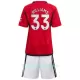 Günstige Manchester United Williams 33 Kindertrikot Heim 2023/24 Kurzarm