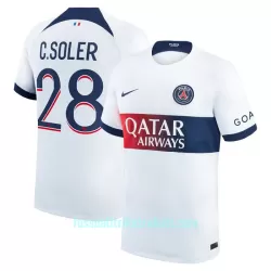Günstige Paris Saint-Germain C. Soler 28 Herrentrikot Auswärts 2023/24 Kurzarm Günstige Paris Saint-Germain C. Soler 28 Herrentrikot Auswärts 2023/24 Kurzarm