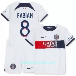 Günstige Paris Saint-Germain Fabian 8 Kindertrikot Auswärts 2023/24 Kurzarm Günstige Paris Saint-Germain Fabian 8 Kindertrikot Auswärts 2023/24 Kurzarm