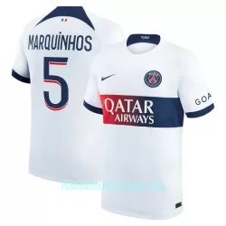 Günstige Paris Saint-Germain Marquinhos 5 Herrentrikot Auswärts 2023/24 Kurzarm Günstige Paris Saint-Germain Marquinhos 5 Herrentrikot Auswärts 2023/24 Kurzarm