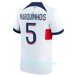 Günstige Paris Saint-Germain Marquinhos 5 Herrentrikot Auswärts 2023/24 Kurzarm