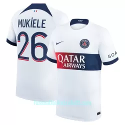 Günstige Paris Saint-Germain Mukiele 26 Herrentrikot Auswärts 2023/24 Kurzarm Günstige Paris Saint-Germain Mukiele 26 Herrentrikot Auswärts 2023/24 Kurzarm