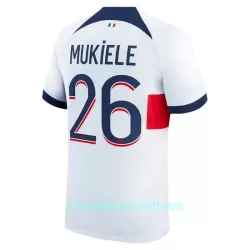Günstige Paris Saint-Germain Mukiele 26 Herrentrikot Auswärts 2023/24 Kurzarm