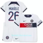Günstige Paris Saint-Germain Mukiele 26 Kindertrikot Auswärts 2023/24 Kurzarm