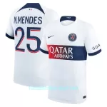 Günstige Paris Saint-Germain N.Mendes 25 Herrentrikot Auswärts 2023/24 Kurzarm