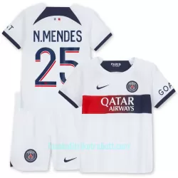 Günstige Paris Saint-Germain N.Mendes 25 Kindertrikot Auswärts 2023/24 Kurzarm Günstige Paris Saint-Germain N.Mendes 25 Kindertrikot Auswärts 2023/24 Kurzarm